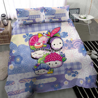 Japanese Kawaii Sushi Bedding Set Blue Wagara Palaka This Is How I Roll LT9 - Polynesian Pride