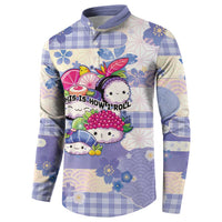 Personalized Japanese Kawaii Sushi Button Sweatshirt Blue Wagara Palaka This Is How I Roll LT9 - Polynesian Pride