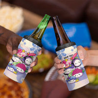 Personalized Japanese Kawaii Sushi 4 in 1 Can Cooler Tumbler Blue Wagara Palaka This Is How I Roll LT9 - Polynesian Pride