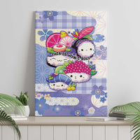 Japanese Kawaii Sushi Canvas Wall Art Blue Wagara Palaka This Is How I Roll LT9 - Polynesian Pride