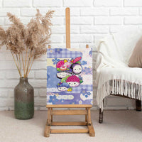 Japanese Kawaii Sushi Canvas Wall Art Blue Wagara Palaka This Is How I Roll LT9 - Polynesian Pride
