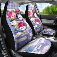 Japanese Kawaii Sushi Car Seat Cover Blue Wagara Palaka This Is How I Roll LT9 - Polynesian Pride