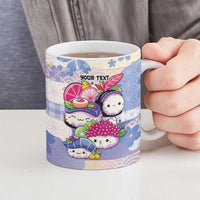 Personalized Japanese Kawaii Sushi Ceramic Mug Blue Wagara Palaka This Is How I Roll LT9 - Polynesian Pride
