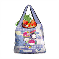 Japanese Kawaii Sushi Grocery Bag Blue Wagara Palaka This Is How I Roll LT9 1-pack One Size Blue - Polynesian Pride