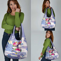 Japanese Kawaii Sushi Grocery Bag Blue Wagara Palaka This Is How I Roll LT9 - Polynesian Pride