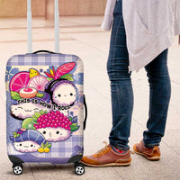 Japanese Kawaii Sushi Luggage Cover Blue Wagara Palaka This Is How I Roll LT9 Blue - Polynesian Pride
