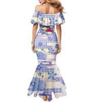 Personalized Japanese Kawaii Sushi Mermaid Dress Blue Wagara Palaka This Is How I Roll LT9 - Polynesian Pride