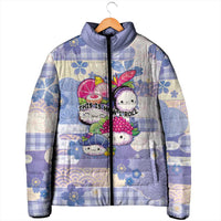 Personalized Japanese Kawaii Sushi Padded Jacket Blue Wagara Palaka This Is How I Roll LT9 - Polynesian Pride