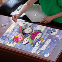 Japanese Kawaii Sushi Puzzle Blue Wagara Palaka This Is How I Roll LT9 - Polynesian Pride