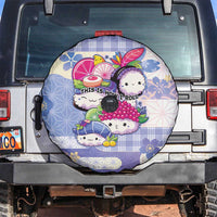 Japanese Kawaii Sushi Spare Tire Cover Blue Wagara Palaka This Is How I Roll LT9 Blue - Polynesian Pride