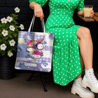 Japanese Kawaii Sushi Tote Bag Blue Wagara Palaka This Is How I Roll LT9 - Polynesian Pride