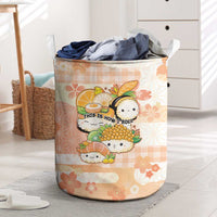 Japanese Kawaii Sushi Laundry Basket Peach Wagara Palaka This Is How I Roll LT9 Peach - Polynesian Pride