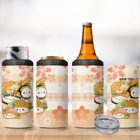 Personalized Japanese Kawaii Sushi 4 in 1 Can Cooler Tumbler Peach Wagara Palaka This Is How I Roll LT9 - Polynesian Pride