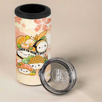 Personalized Japanese Kawaii Sushi 4 in 1 Can Cooler Tumbler Peach Wagara Palaka This Is How I Roll LT9 - Polynesian Pride