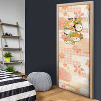 Personalized Japanese Kawaii Sushi Door Cover Peach Wagara Palaka This Is How I Roll LT9 - Polynesian Pride