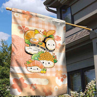Japanese Kawaii Sushi Garden Flag Peach Wagara Palaka This Is How I Roll LT9 - Polynesian Pride