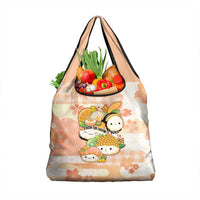 Japanese Kawaii Sushi Grocery Bag Peach Wagara Palaka This Is How I Roll LT9 1-pack One Size Peach - Polynesian Pride