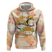 Personalized Japanese Kawaii Sushi Hoodie Peach Wagara Palaka This Is How I Roll LT9 Pullover Hoodie Peach - Polynesian Pride