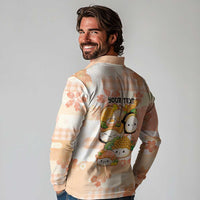 Personalized Japanese Kawaii Sushi Long Sleeve Polo Shirt Peach Wagara Palaka This Is How I Roll LT9 - Polynesian Pride