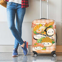Japanese Kawaii Sushi Luggage Cover Peach Wagara Palaka This Is How I Roll LT9 - Polynesian Pride
