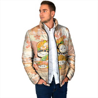 Personalized Japanese Kawaii Sushi Padded Jacket Peach Wagara Palaka This Is How I Roll LT9 - Polynesian Pride