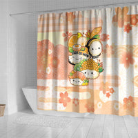 Japanese Kawaii Sushi Shower Curtain Peach Wagara Palaka This Is How I Roll LT9 - Polynesian Pride