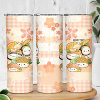 Personalized Japanese Kawaii Sushi Skinny Tumbler Peach Wagara Palaka This Is How I Roll LT9 - Polynesian Pride