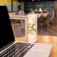 Personalized Japanese Kawaii Sushi Skinny Tumbler Peach Wagara Palaka This Is How I Roll LT9 - Polynesian Pride