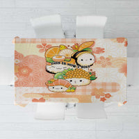 Japanese Kawaii Sushi Tablecloth Peach Wagara Palaka This Is How I Roll LT9 Peach - Polynesian Pride