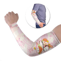 Personalized Japanese Kawaii Sushi Arm Sleeves Pink Wagara Palaka This Is How I Roll LT9 Set of 2 Pink - Polynesian Pride