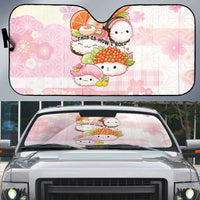 Japanese Kawaii Sushi Auto Sun Shade Pink Wagara Palaka This Is How I Roll LT9 Pink - Polynesian Pride