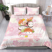 Japanese Kawaii Sushi Bedding Set Pink Wagara Palaka This Is How I Roll LT9 - Polynesian Pride