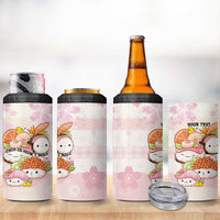 Personalized Japanese Kawaii Sushi 4 in 1 Can Cooler Tumbler Pink Wagara Palaka This Is How I Roll LT9 - Polynesian Pride