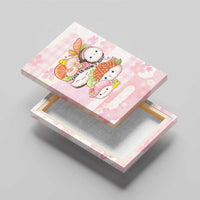 Japanese Kawaii Sushi Canvas Wall Art Pink Wagara Palaka This Is How I Roll LT9 - Polynesian Pride
