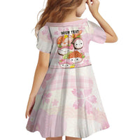 Personalized Japanese Kawaii Sushi Family Matching Off Shoulder Maxi Dress and Hawaiian Shirt Pink Wagara Palaka This Is How I Roll
