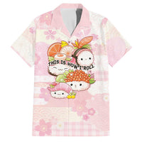 Personalized Japanese Kawaii Sushi Family Matching Off Shoulder Maxi Dress and Hawaiian Shirt Pink Wagara Palaka This Is How I Roll