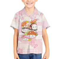 Personalized Japanese Kawaii Sushi Family Matching Summer Maxi Dress and Hawaiian Shirt Pink Wagara Palaka This Is How I Roll