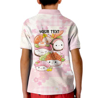 Personalized Japanese Kawaii Sushi Kid Polo Shirt Pink Wagara Palaka This Is How I Roll LT9 - Polynesian Pride