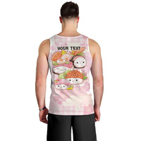 Personalized Japanese Kawaii Sushi Men Tank Top Pink Wagara Palaka This Is How I Roll LT9 - Polynesian Pride