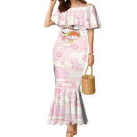 Personalized Japanese Kawaii Sushi Mermaid Dress Pink Wagara Palaka This Is How I Roll LT9 Women Pink - Polynesian Pride