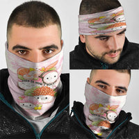 Japanese Kawaii Sushi Neck Gaiter Pink Wagara Palaka This Is How I Roll LT9 - Polynesian Pride