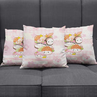 Japanese Kawaii Sushi Pillow Cover Pink Wagara Palaka This Is How I Roll LT9 - Polynesian Pride