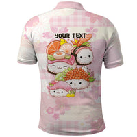 Personalized Japanese Kawaii Sushi Polo Shirt Pink Wagara Palaka This Is How I Roll LT9 - Polynesian Pride