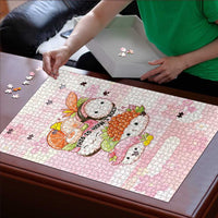 Japanese Kawaii Sushi Puzzle Pink Wagara Palaka This Is How I Roll LT9 - Polynesian Pride