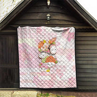 Japanese Kawaii Sushi Quilt Pink Wagara Palaka This Is How I Roll LT9 - Polynesian Pride