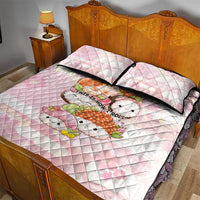 Japanese Kawaii Sushi Quilt Bed Set Pink Wagara Palaka This Is How I Roll LT9 - Polynesian Pride