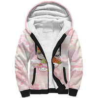 Personalized Japanese Kawaii Sushi Sherpa Hoodie Pink Wagara Palaka This Is How I Roll LT9 Unisex Pink - Polynesian Pride