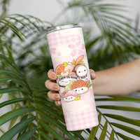 Personalized Japanese Kawaii Sushi Skinny Tumbler Pink Wagara Palaka This Is How I Roll LT9 - Polynesian Pride