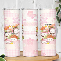 Personalized Japanese Kawaii Sushi Skinny Tumbler Pink Wagara Palaka This Is How I Roll LT9 - Polynesian Pride
