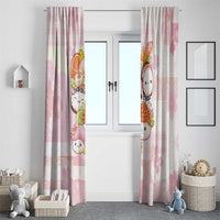 Japanese Kawaii Sushi Window Curtain Pink Wagara Palaka This Is How I Roll LT9 - Polynesian Pride